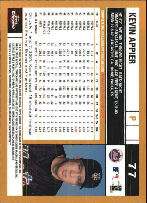 2002 Topps Chrome Baseball (#1-331) Singles - You Choose - Picture 99 of 469