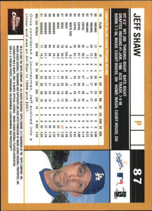 2002 Topps Chrome Baseball (#1-331) Singles - You Choose - Picture 113 of 469