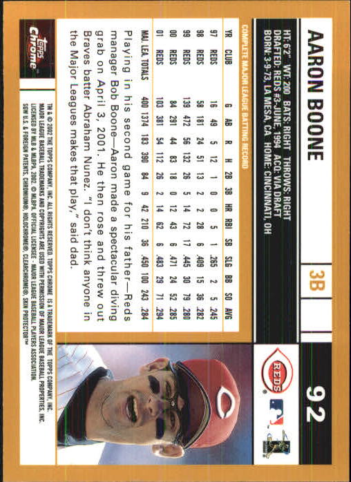2002 Topps Chrome Baseball (#1-331) Singles - You Choose - Picture 119 of 469