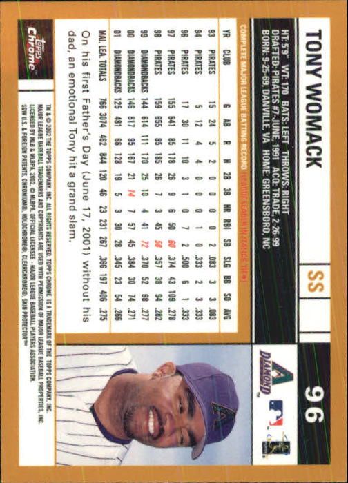 2002 Topps Chrome Baseball (#1-331) Singles - You Choose - Picture 123 of 469