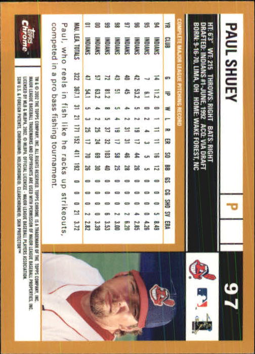2002 Topps Chrome Baseball (#1-331) Singles - You Choose - Picture 125 of 469