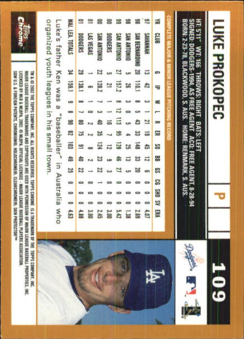 2002 Topps Chrome Baseball (#1-331) Singles - You Choose - Picture 145 of 469