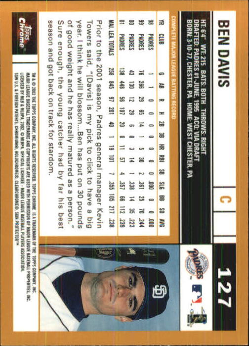 2002 Topps Chrome Baseball (#1-331) Singles - You Choose - Picture 173 of 469