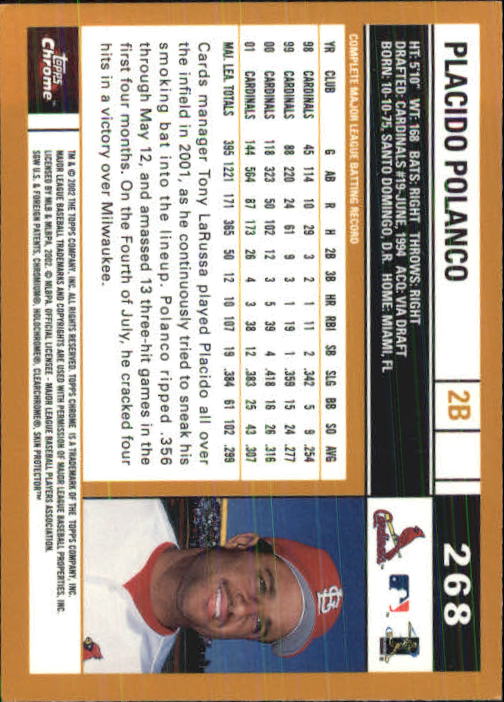 2002 Topps Chrome Baseball (#1-331) Singles - You Choose - Picture 367 of 469