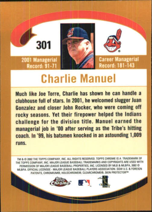 2002 Topps Chrome Baseball (#1-331) Singles - You Choose - Picture 419 of 469