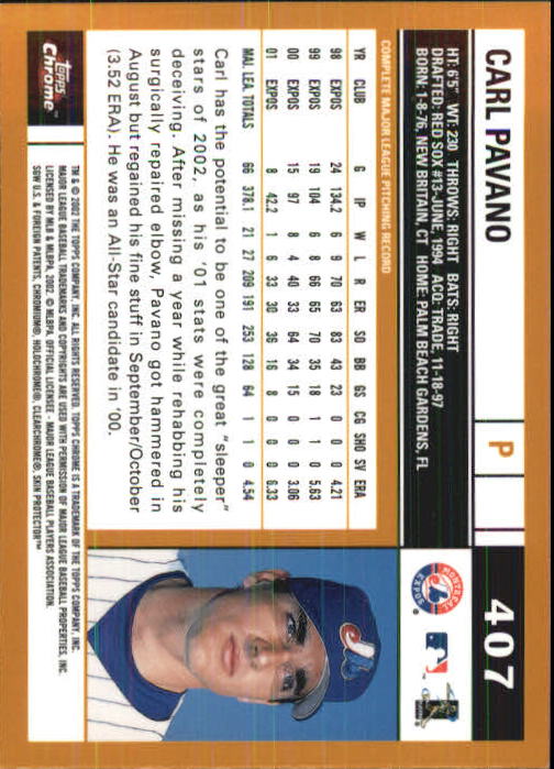 2002 Topps Chrome Baseball (#366-695) Singles - You Choose - Picture 65 of 473