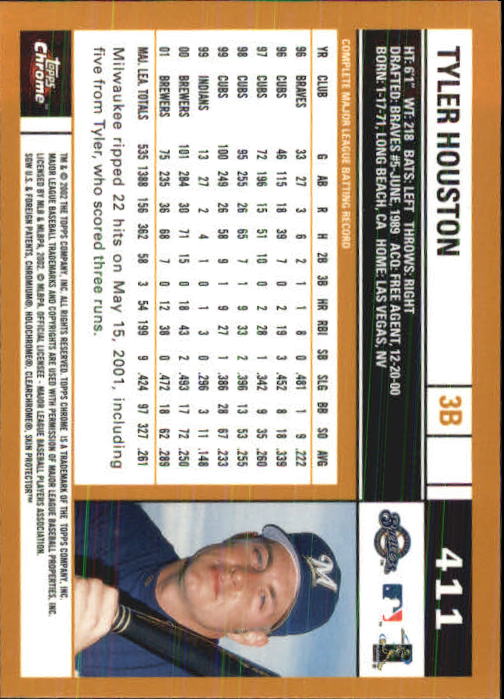 2002 Topps Chrome Baseball (#366-695) Singles - You Choose - Picture 71 of 473