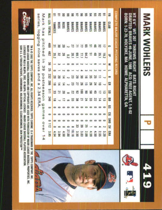 2002 Topps Chrome Baseball (#366-695) Singles - You Choose - Picture 83 of 473