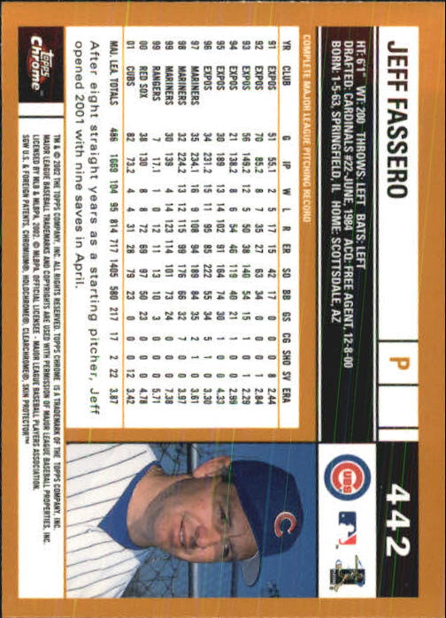 2002 Topps Chrome Baseball (#366-695) Singles - You Choose - Picture 113 of 473