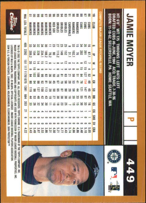 2002 Topps Chrome Baseball (#366-695) Singles - You Choose - Picture 125 of 473