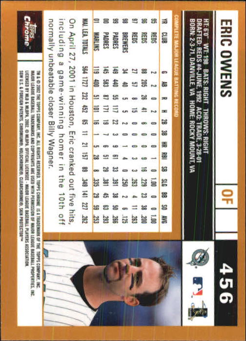 2002 Topps Chrome Baseball (#366-695) Singles - You Choose - Picture 135 of 473