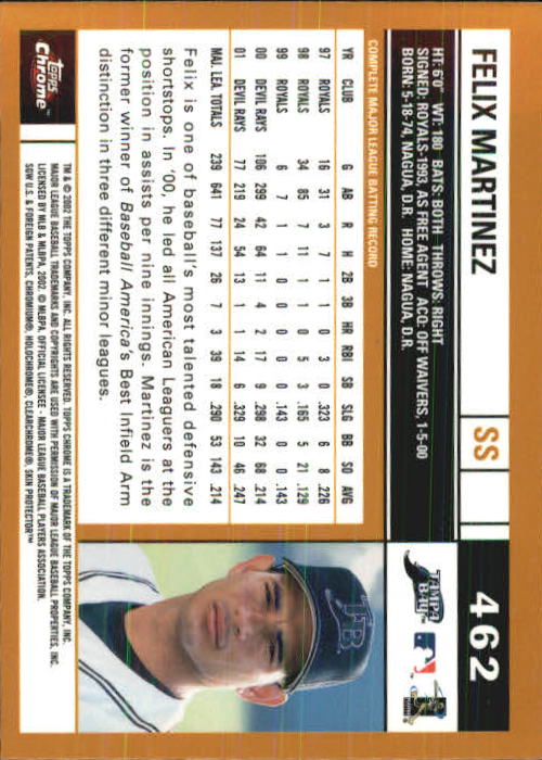 2002 Topps Chrome Baseball (#366-695) Singles - You Choose - Picture 145 of 473
