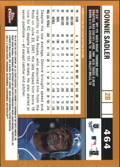 2002 Topps Chrome Baseball (#366-695) Singles - You Choose - Picture 147 of 473