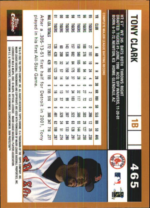 2002 Topps Chrome Baseball (#366-695) Singles - You Choose - Picture 149 of 473