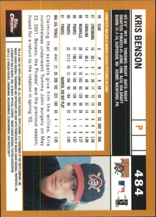 2002 Topps Chrome Baseball (#366-695) Singles - You Choose - Picture 169 of 473