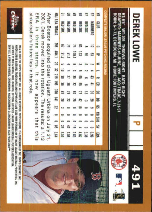 2002 Topps Chrome Baseball (#366-695) Singles - You Choose - Picture 175 of 473
