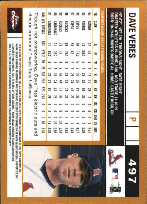 2002 Topps Chrome Baseball (#366-695) Singles - You Choose - Picture 185 of 473