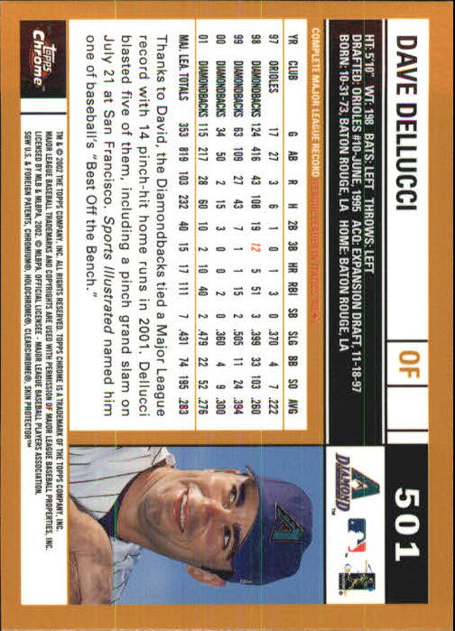 2002 Topps Chrome Baseball (#366-695) Singles - You Choose - Picture 191 of 473