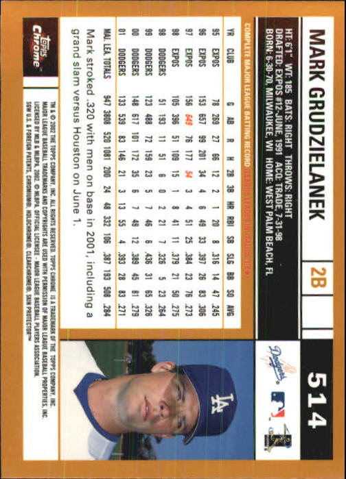 2002 Topps Chrome Baseball (#366-695) Singles - You Choose - Picture 211 of 473