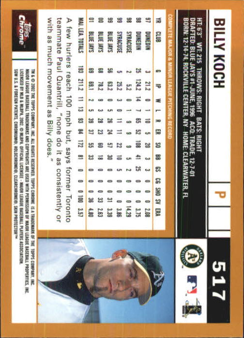 2002 Topps Chrome Baseball (#366-695) Singles - You Choose - Picture 217 of 473