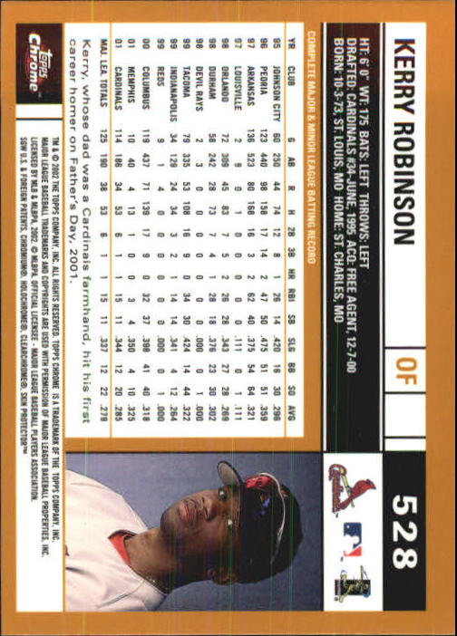 2002 Topps Chrome Baseball (#366-695) Singles - You Choose - Picture 227 of 473