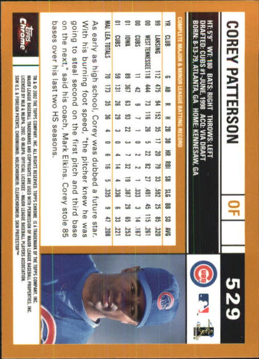 2002 Topps Chrome Baseball (#366-695) Singles - You Choose - Picture 229 of 473