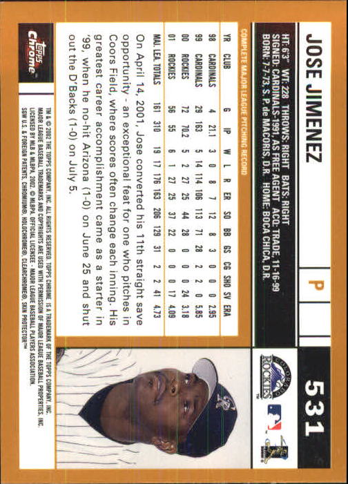 2002 Topps Chrome Baseball (#366-695) Singles - You Choose - Picture 231 of 473