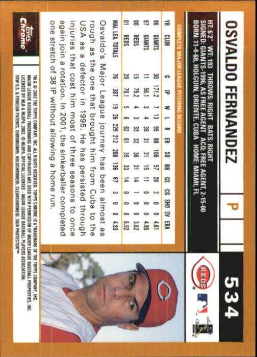2002 Topps Chrome Baseball (#366-695) Singles - You Choose - Picture 237 of 473