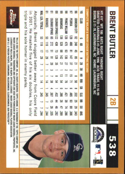 2002 Topps Chrome Baseball (#366-695) Singles - You Choose - Picture 243 of 473