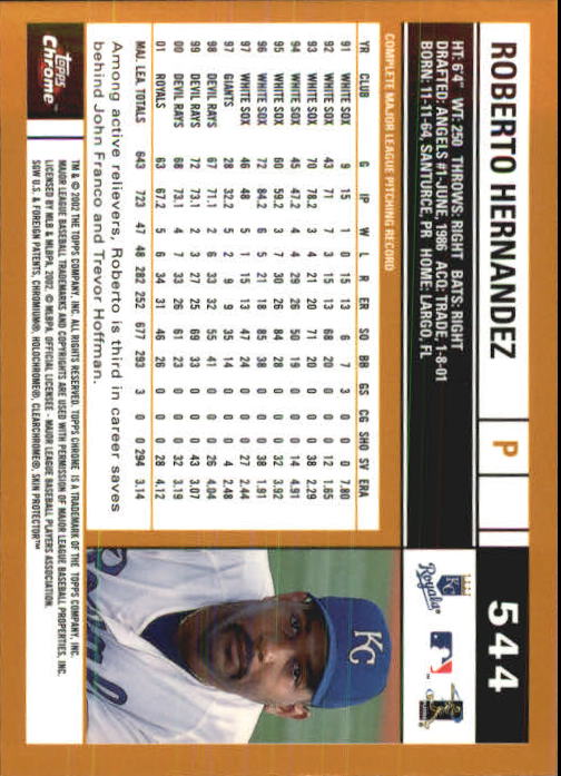 2002 Topps Chrome Baseball (#366-695) Singles - You Choose - Picture 253 of 473