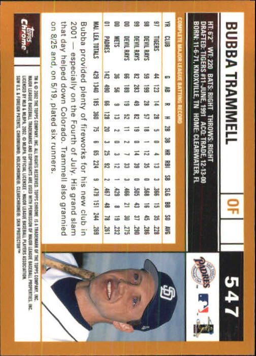 2002 Topps Chrome Baseball (#366-695) Singles - You Choose - Picture 257 of 473