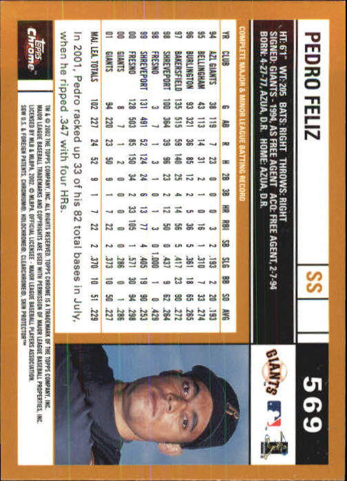 2002 Topps Chrome Baseball (#366-695) Singles - You Choose - Picture 289 of 473