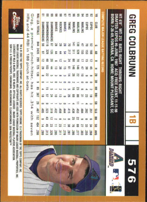 2002 Topps Chrome Baseball (#366-695) Singles - You Choose - Picture 299 of 473