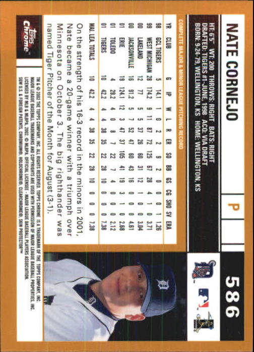 2002 Topps Chrome Baseball (#366-695) Singles - You Choose - Picture 313 of 473
