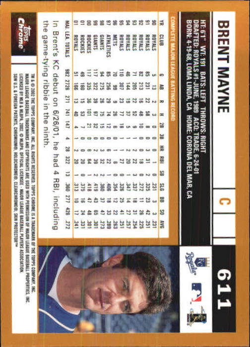 2002 Topps Chrome Baseball (#366-695) Singles - You Choose - Picture 343 of 473