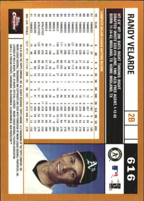 2002 Topps Chrome Baseball (#366-695) Singles - You Choose - Picture 349 of 473
