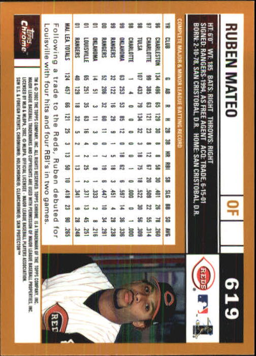2002 Topps Chrome Baseball (#366-695) Singles - You Choose - Picture 351 of 473