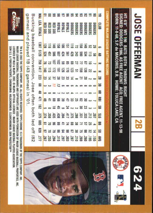 2002 Topps Chrome Baseball (#366-695) Singles - You Choose - Picture 353 of 473