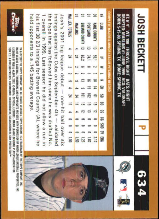 A1950- 2002 Topps Chrome BB Cards 396-695 +Inserts -You Pick- 15+ FREE US SHIP - Picture 334 of 418