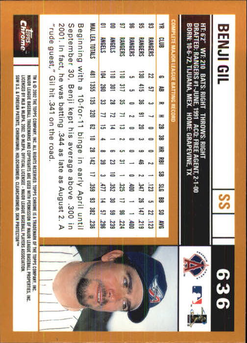 2002 Topps Chrome Baseball (#366-695) Singles - You Choose - Picture 367 of 473