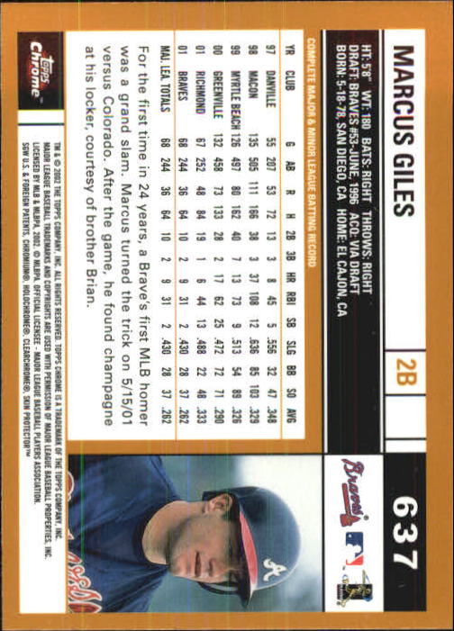 2002 Topps Chrome Baseball (#366-695) Singles - You Choose - Picture 369 of 473