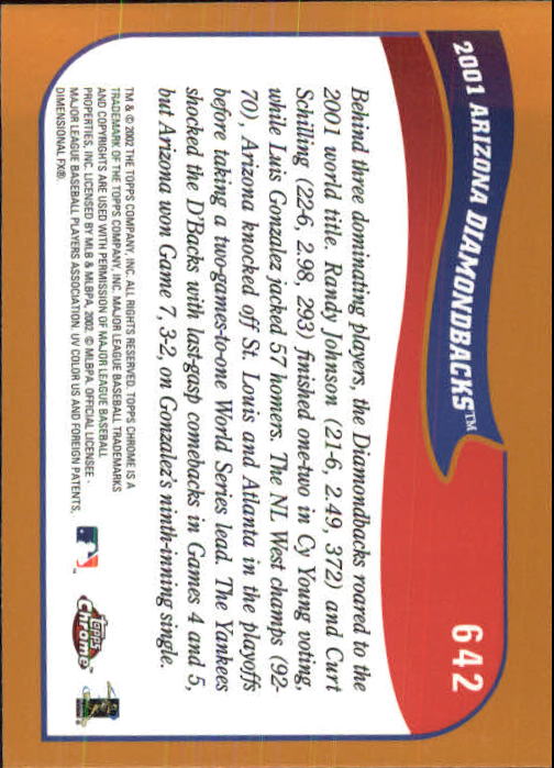 2002 Topps Chrome Baseball (#366-695) Singles - You Choose - Picture 377 of 473
