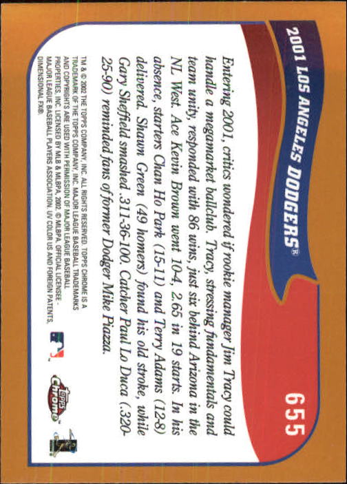 2002 Topps Chrome Baseball (#366-695) Singles - You Choose - Picture 403 of 473