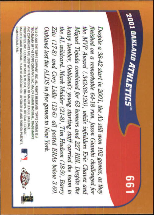 2002 Topps Chrome Baseball (#366-695) Singles - You Choose - Picture 413 of 473