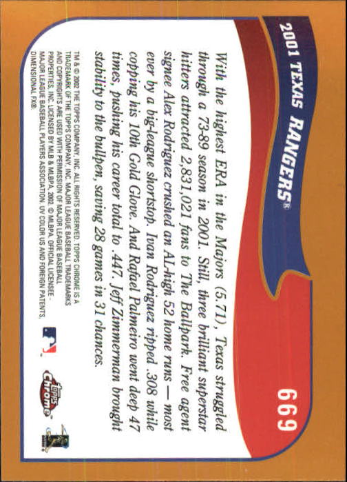 2002 Topps Chrome Baseball (#366-695) Singles - You Choose - Picture 429 of 473