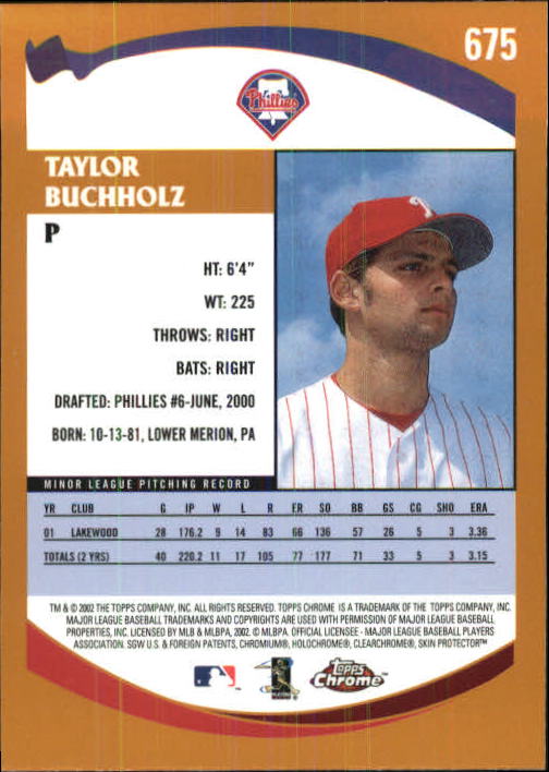 2002 Topps Chrome Baseball (#366-695) Singles - You Choose - Picture 441 of 473