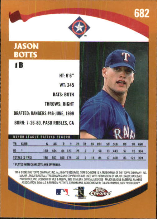 2002 Topps Chrome Baseball (#366-695) Singles - You Choose - Picture 454 of 473