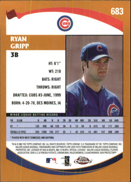 2002 Topps Chrome Baseball (#366-695) Singles - You Choose - Picture 456 of 473
