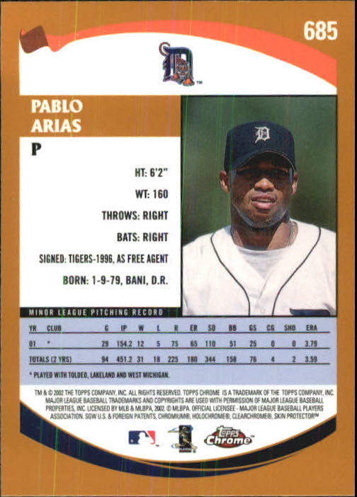 2002 Topps Chrome Baseball (#366-695) Singles - You Choose - Picture 460 of 473