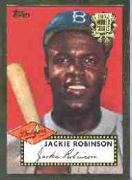 2002 Topps Chrome '52 Reprints #52R10 Jackie Robinson